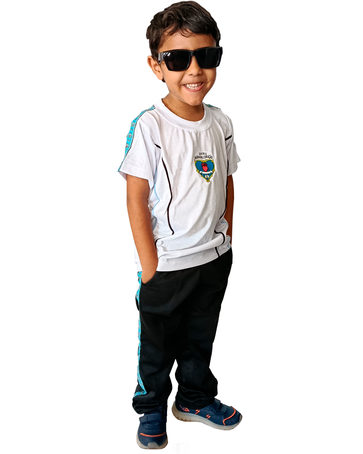 Camiseta Branca / Calça Tactel