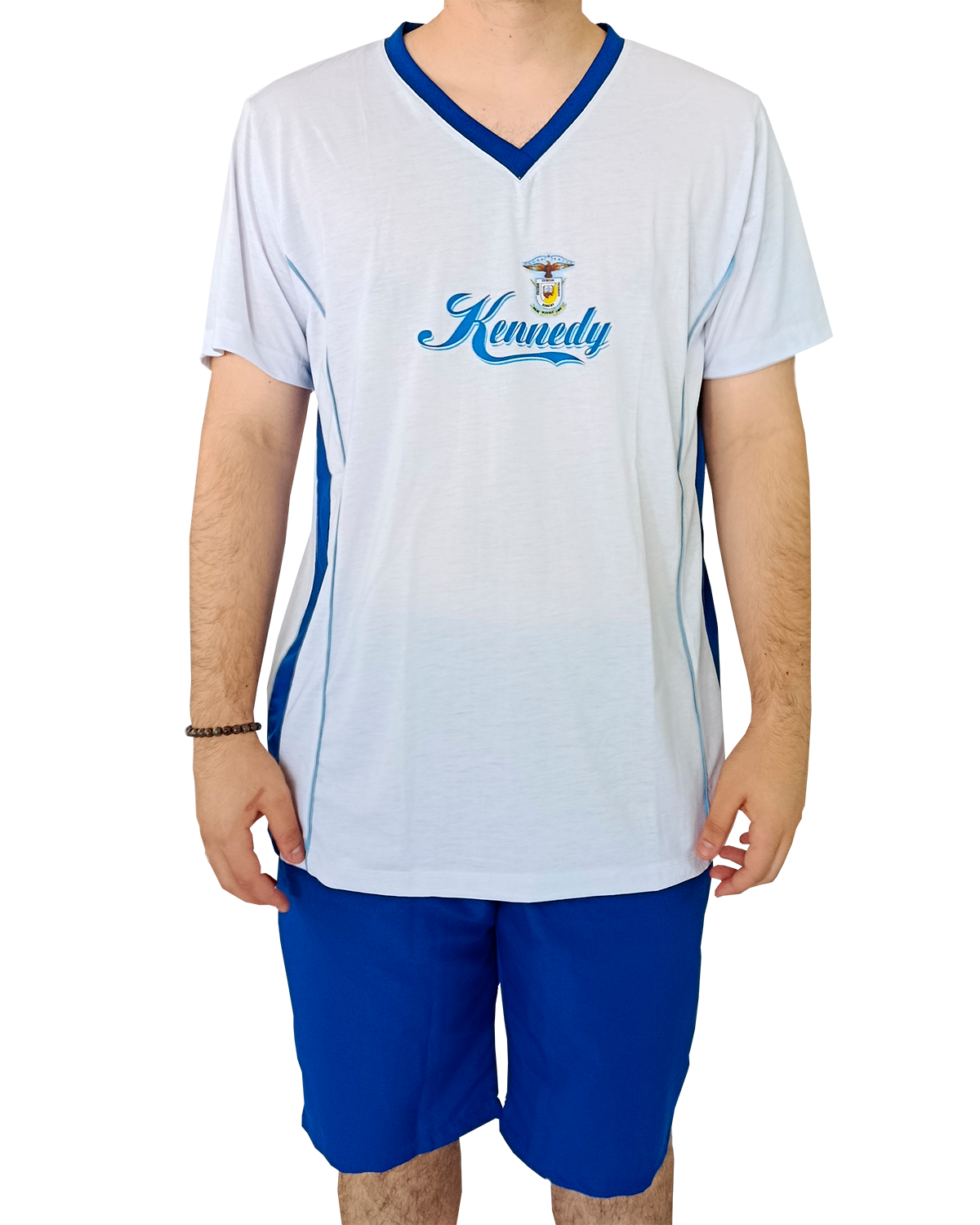 Camiseta Branca / Bermuda Tactel