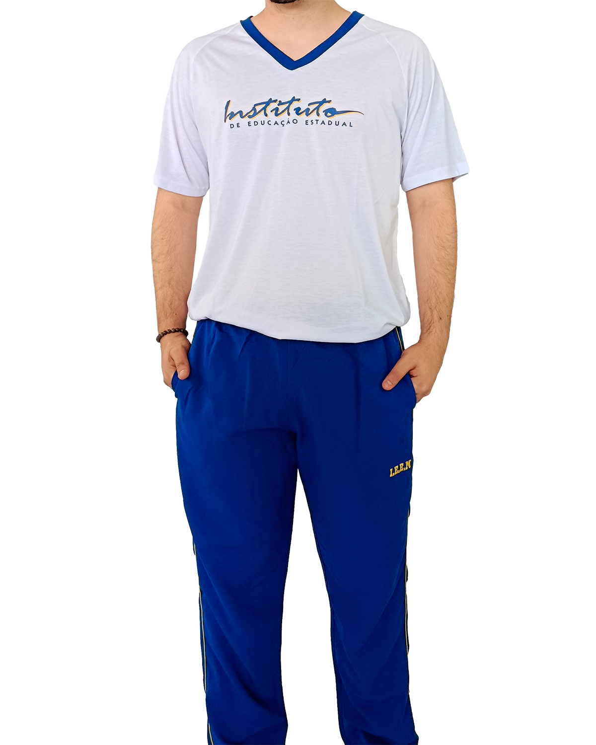 Camiseta Branca / Calça Tactel