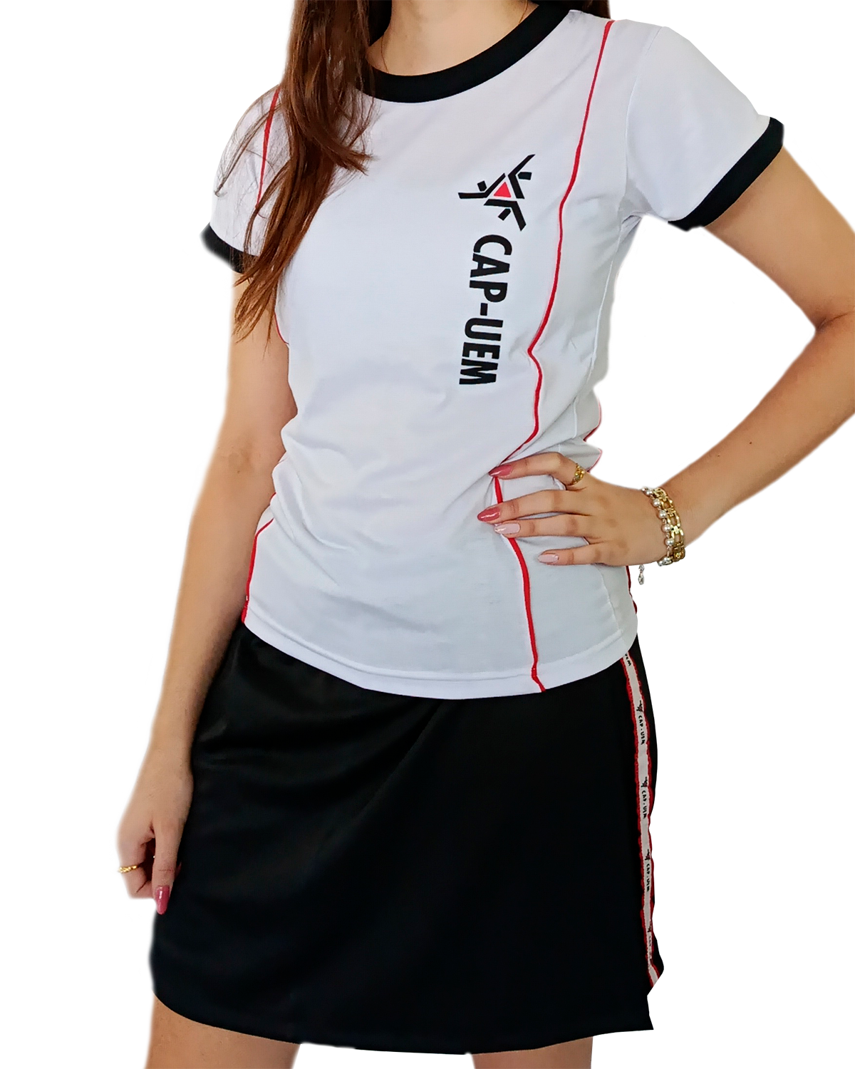 Camiseta Baby Look / Shorts Saia