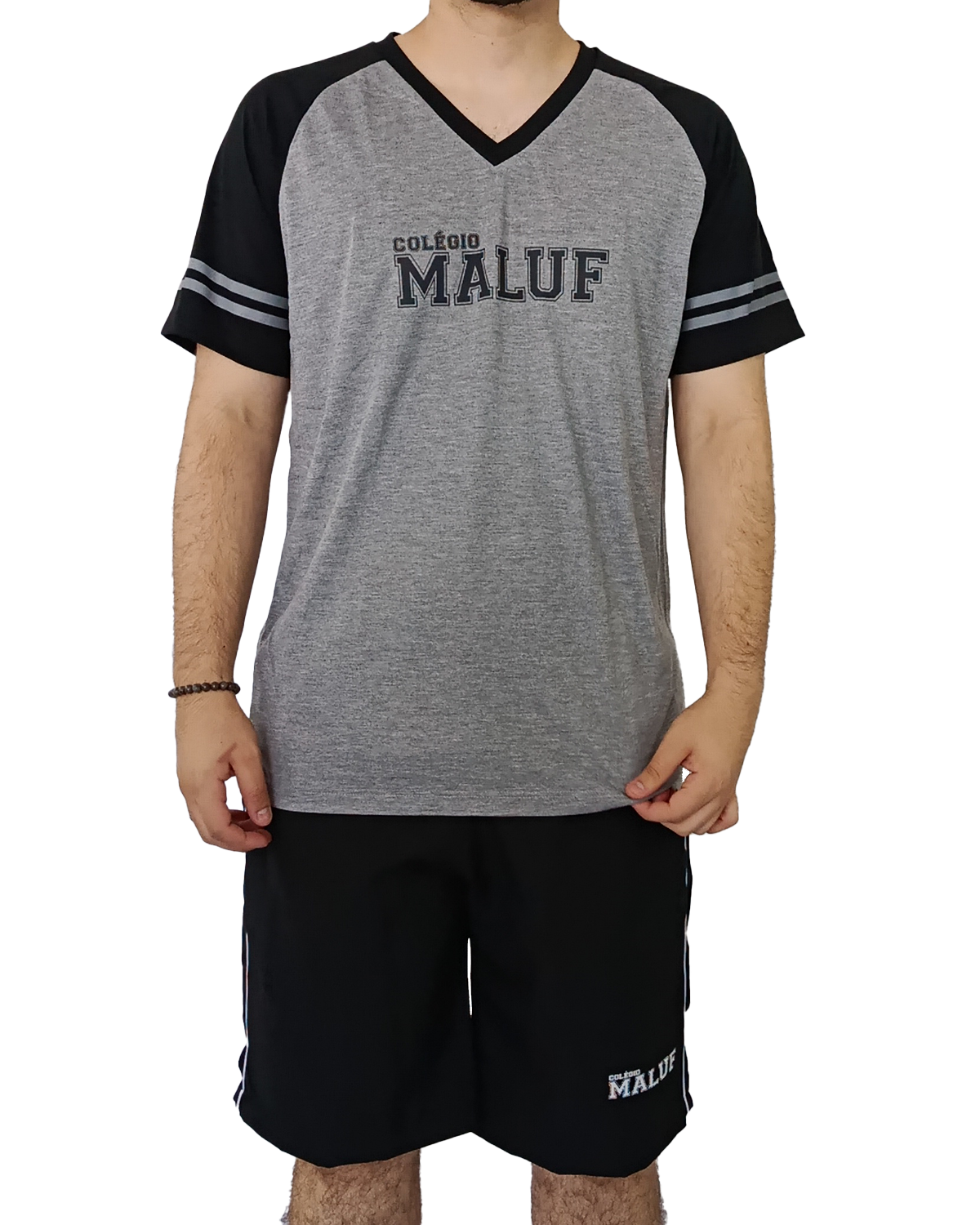Camiseta Cinza / Bermuda Tactel