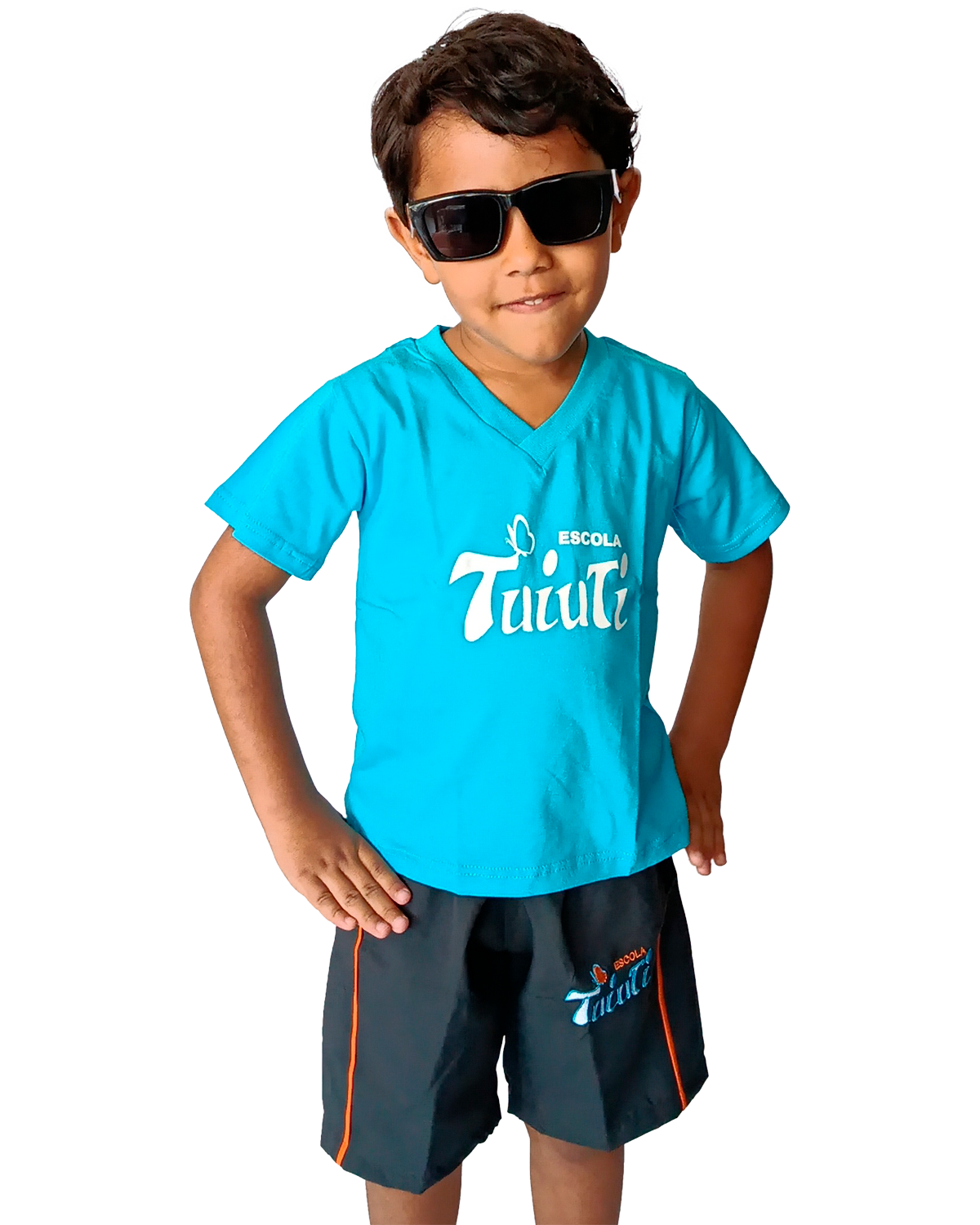 Camiseta Azul / Bermuda Tactel