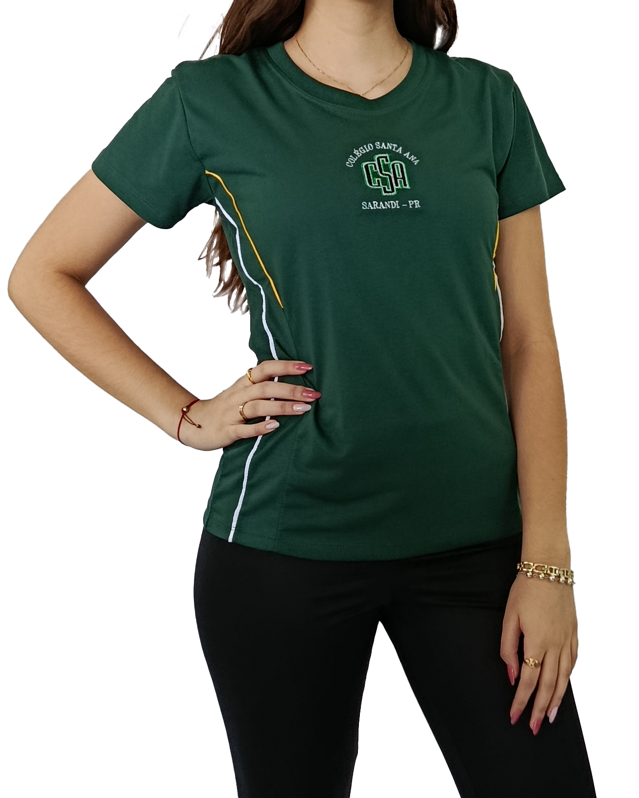 Camiseta Baby Look Verde