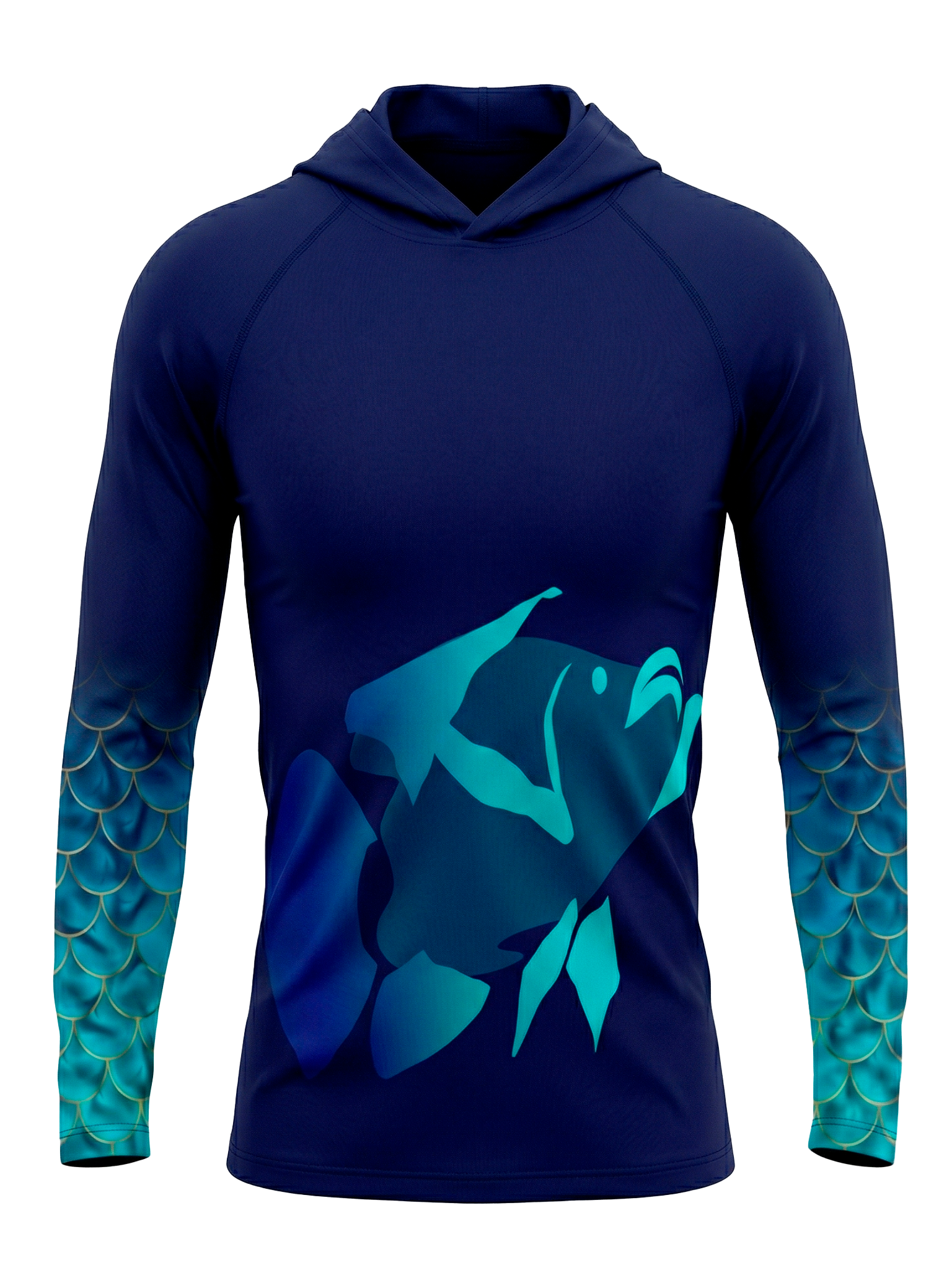 Camisa Pesca com Capuz Frente