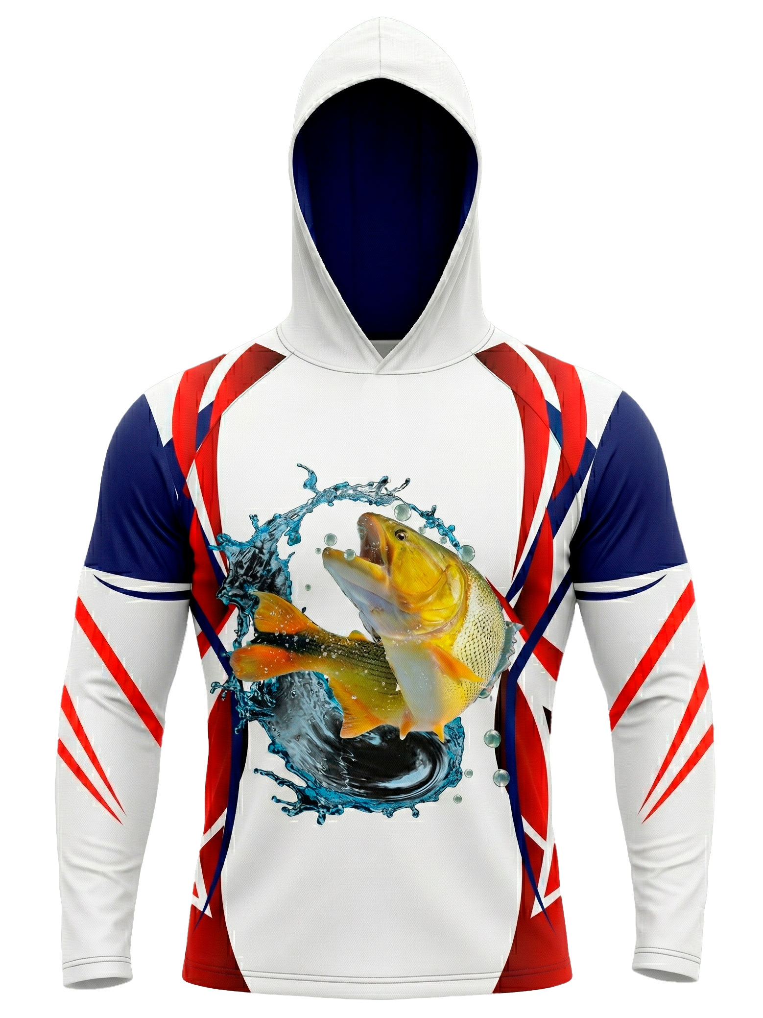Camisa Pesca com Capuz Frente