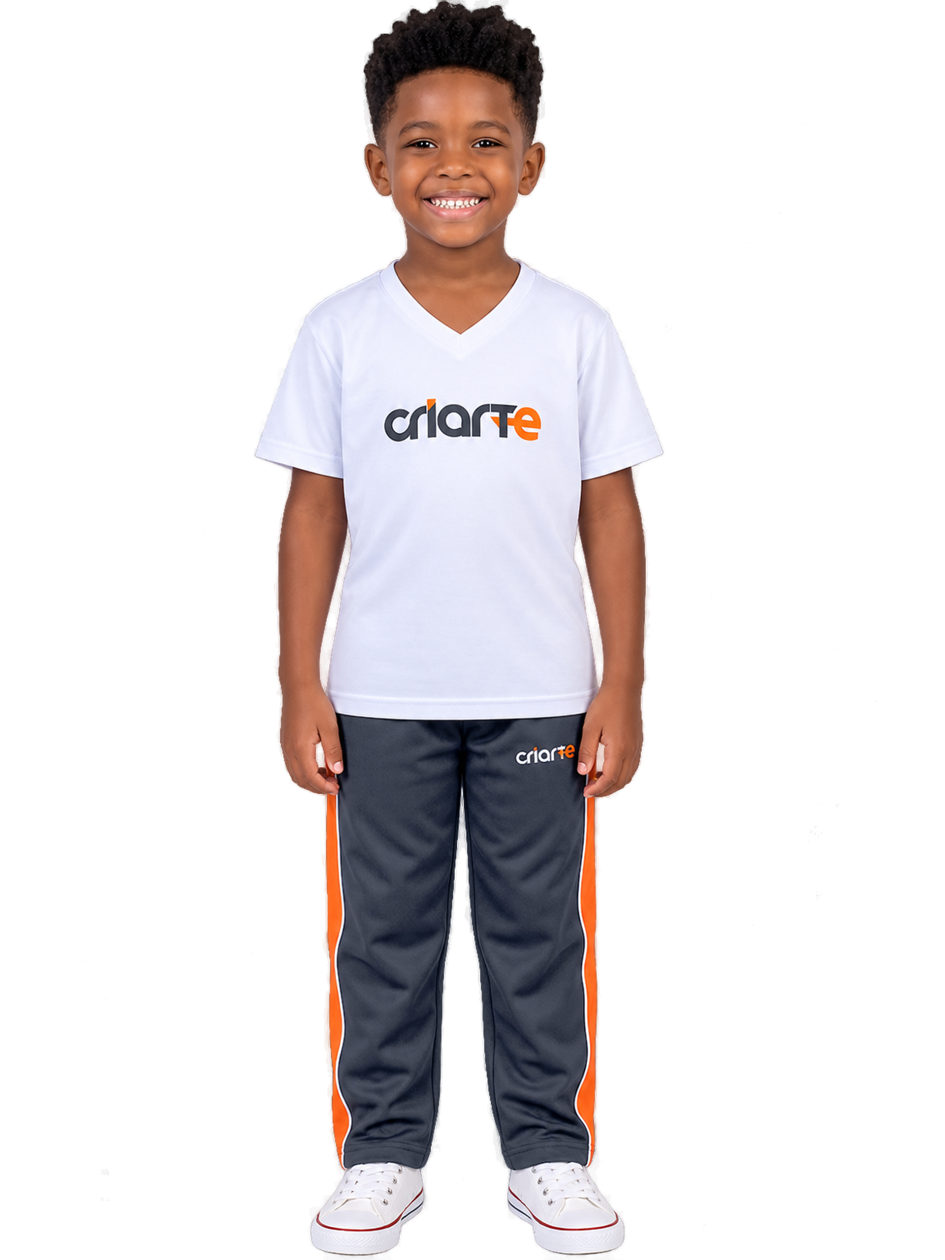 Camiseta Branca e Calça Tactel